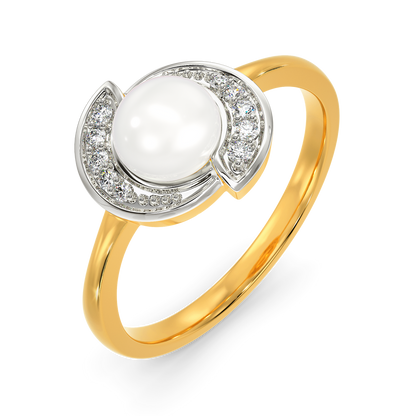 Pearl Twist Diamond Rings