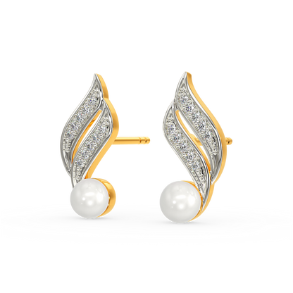 Pearl Rock Diamond Earrings