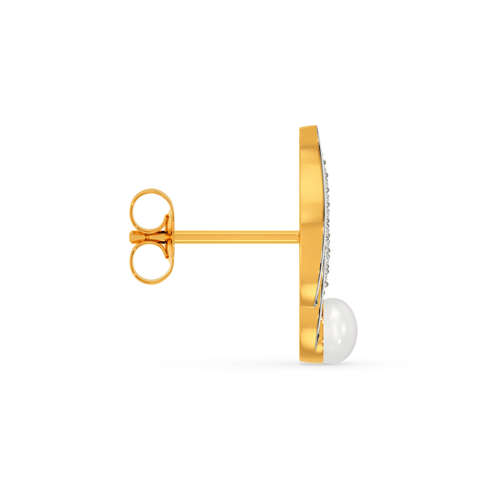 Pearl Rock Diamond Earrings