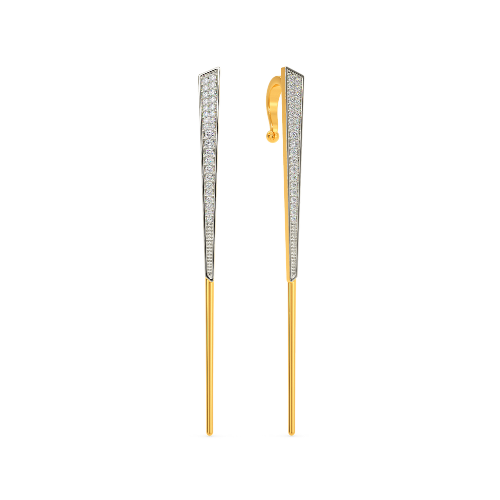 Trail Down Diamond Earrings