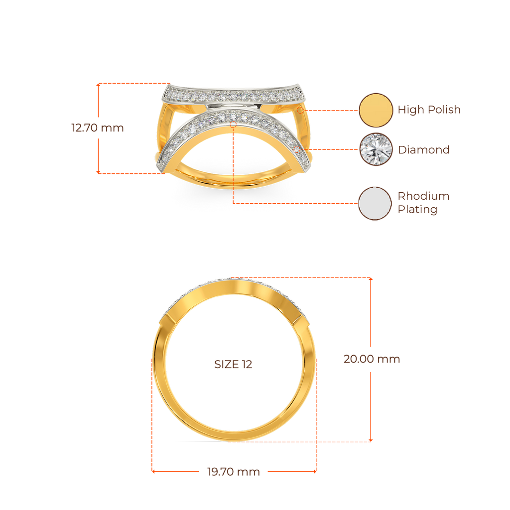Flow Trail Diamond Rings
