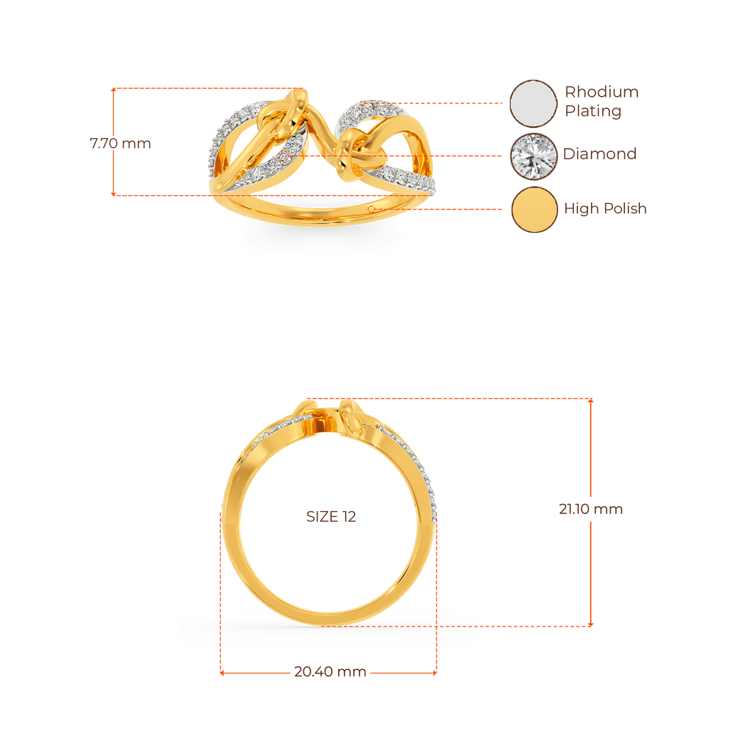 Wrapped In A Knot Diamond Rings