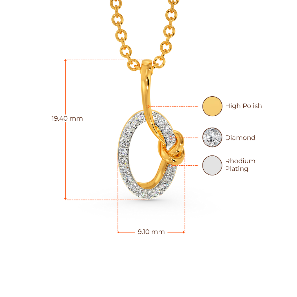 Wrapped In A Knot Diamond Pendants