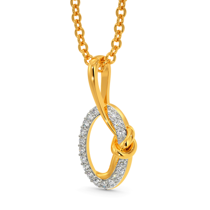 Wrapped In A Knot Diamond Pendants
