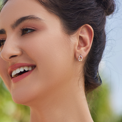 Wrapped In A Knot Diamond Earrings