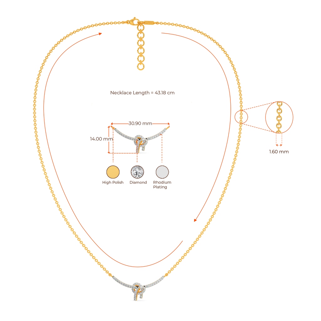 A Knot Story Diamond Necklaces