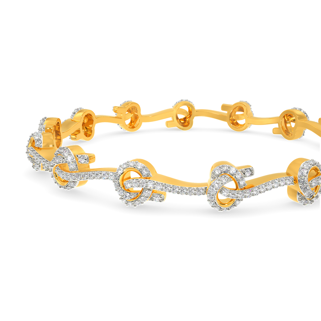 A Knot Story Diamond Bangles