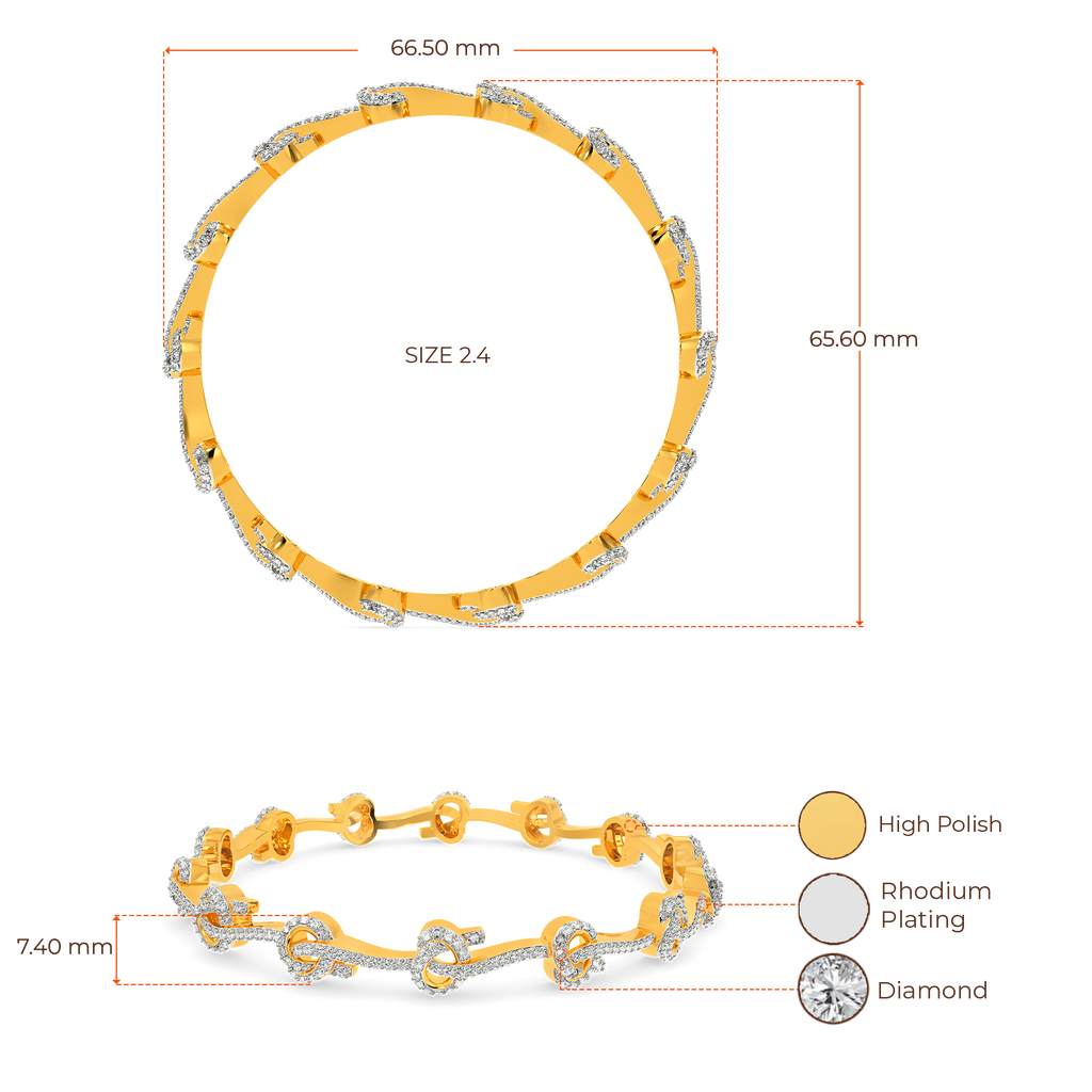 A Knot Story Diamond Bangles