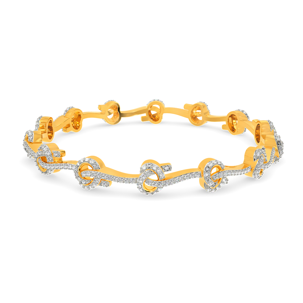 A Knot Story Diamond Bangles