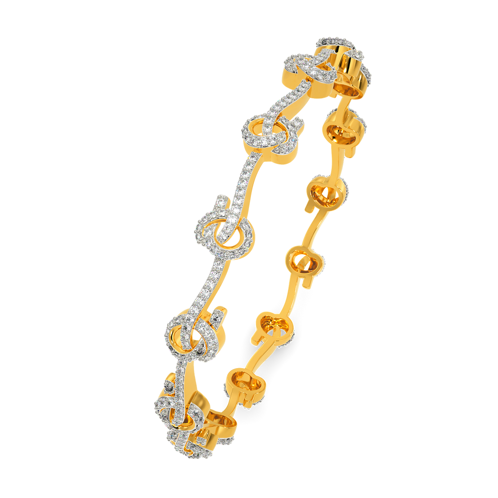 A Knot Story Diamond Bangles