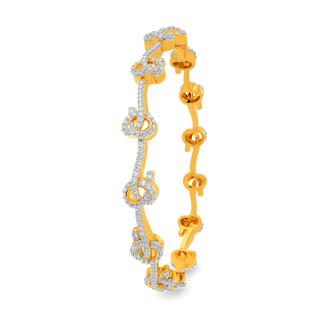 A Knot Story Diamond Bangles
