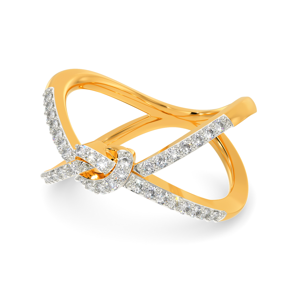 Knoted Diamond Rings