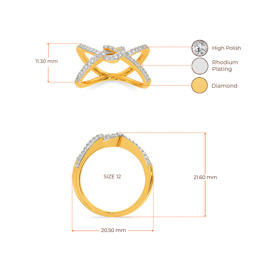 Knoted Diamond Rings