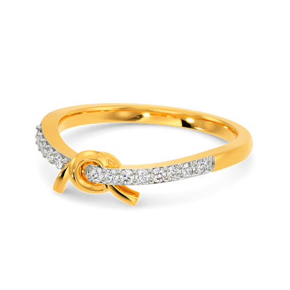 Rhythmic Knots Diamond Rings