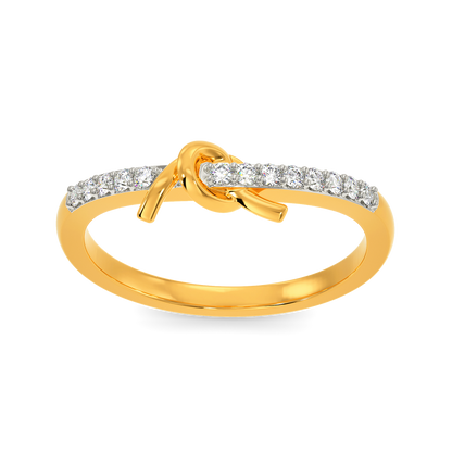 Rhythmic Knots Diamond Rings