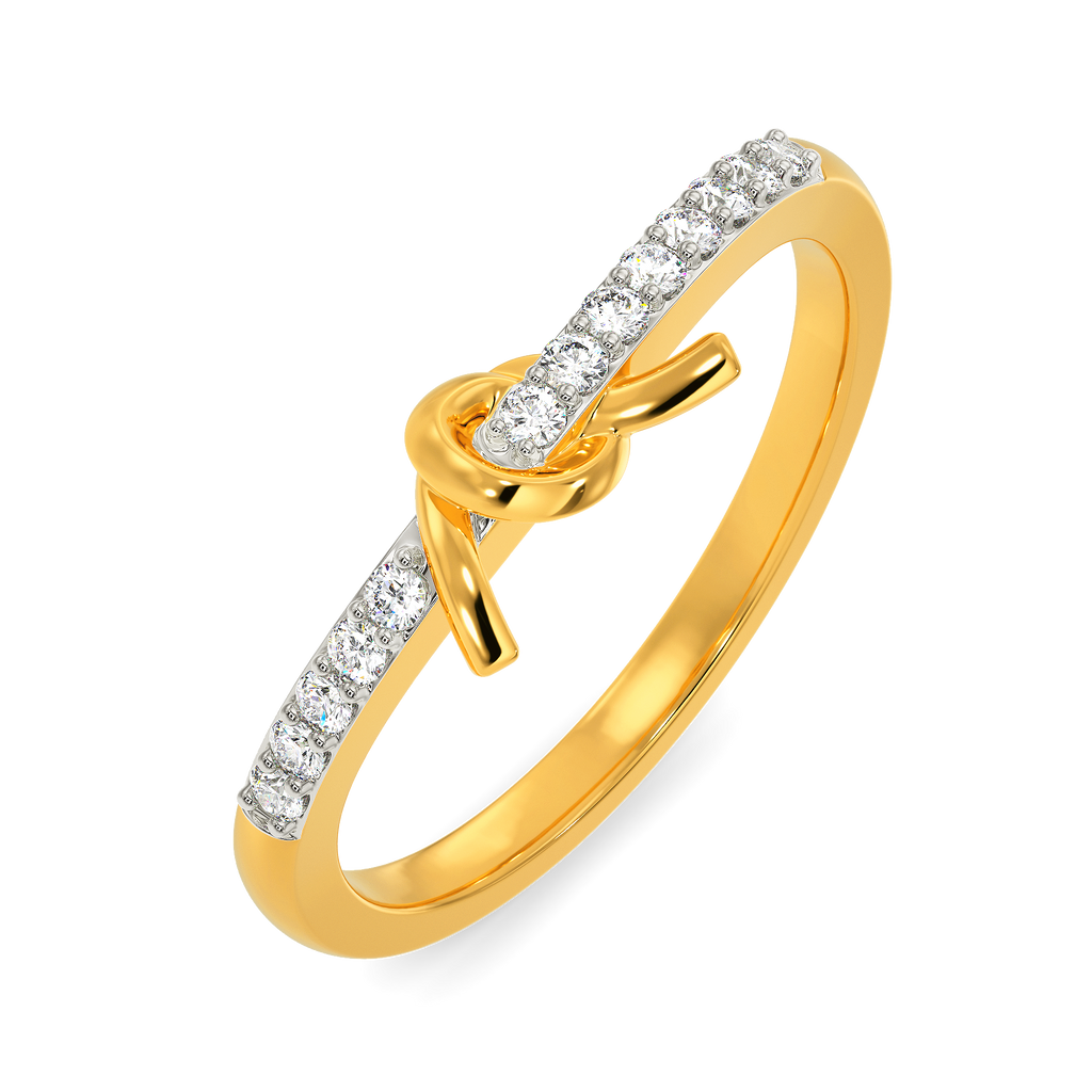 Rhythmic Knots Diamond Rings