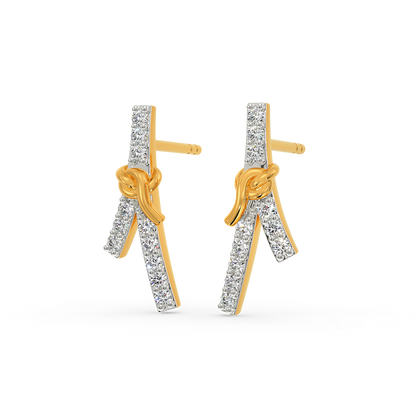 Entwined In Knots Diamond Earrings