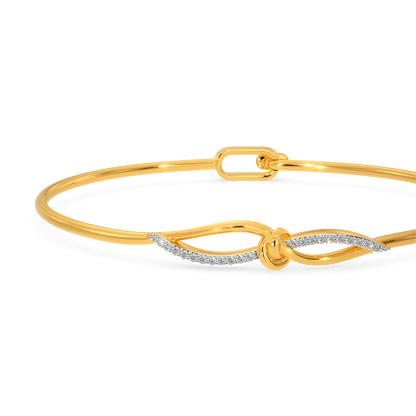Tie A Knot Diamond Bangles