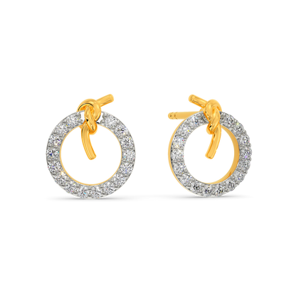 Tie A Knot Diamond Earrings