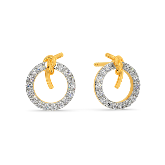 Tie A Knot Diamond Earrings