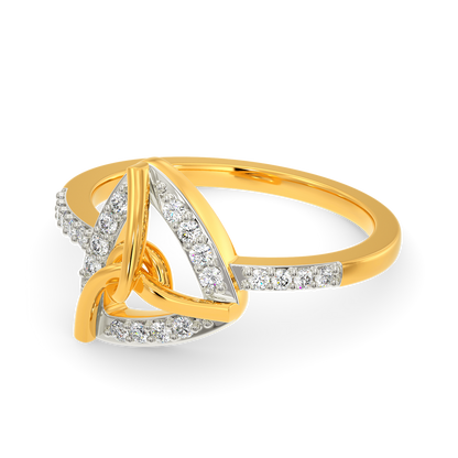 Knot Junction Diamond Rings
