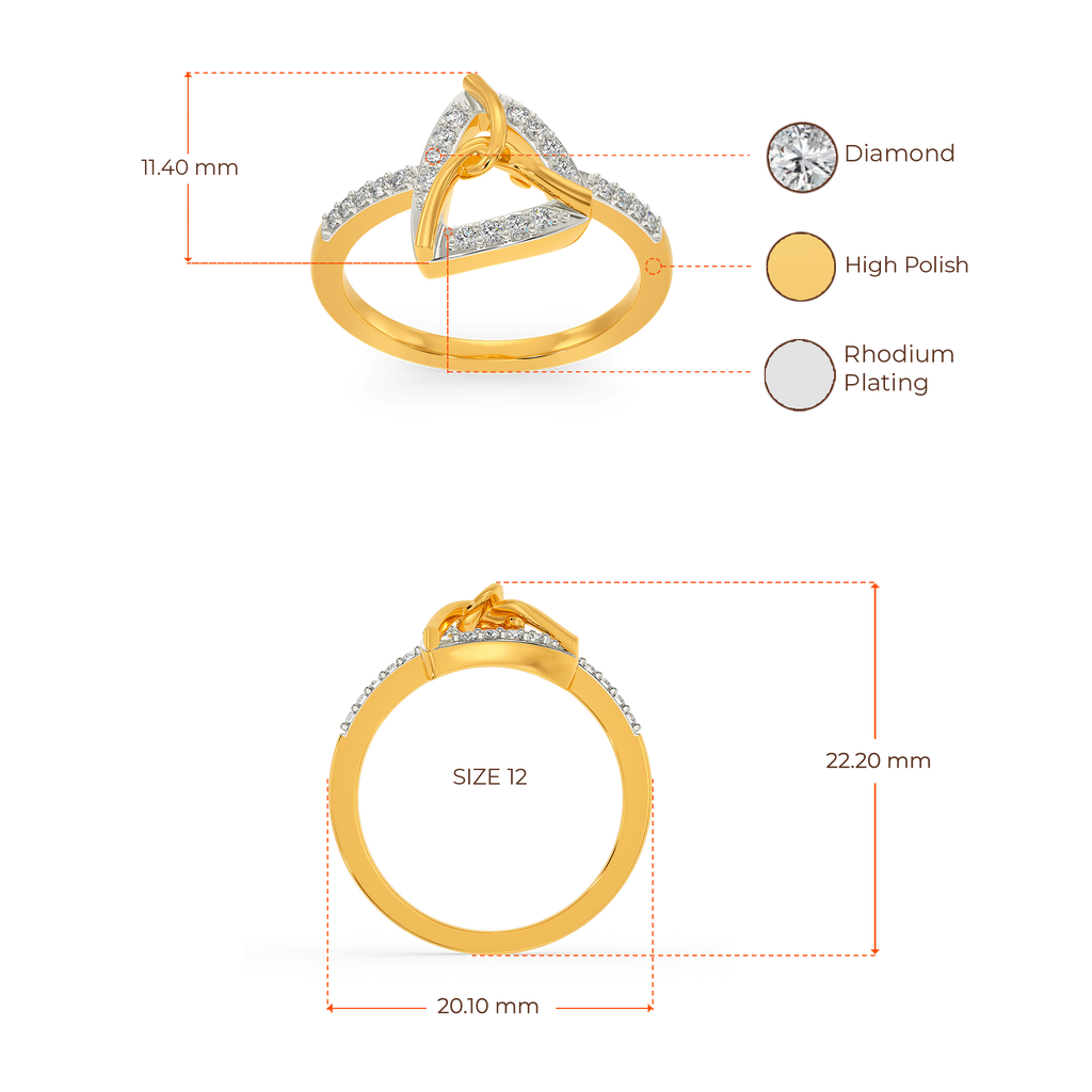 Knot Junction Diamond Rings