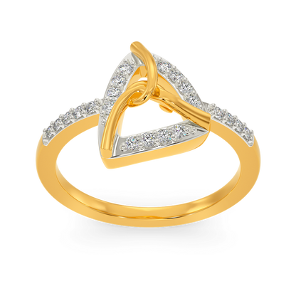 Knot Junction Diamond Rings