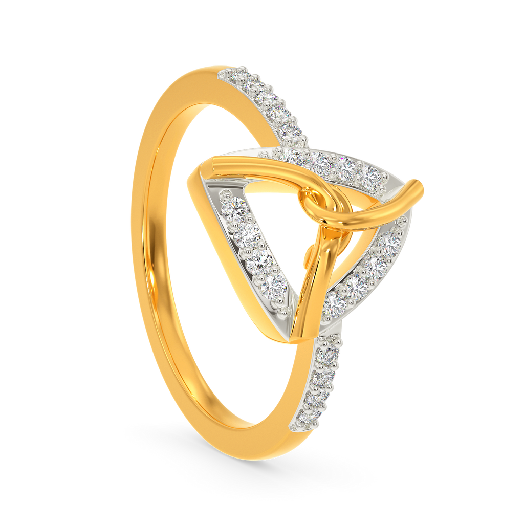 Knot Junction Diamond Rings