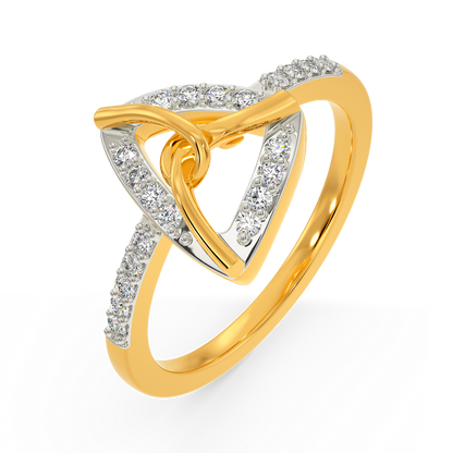 Knot Junction Diamond Rings