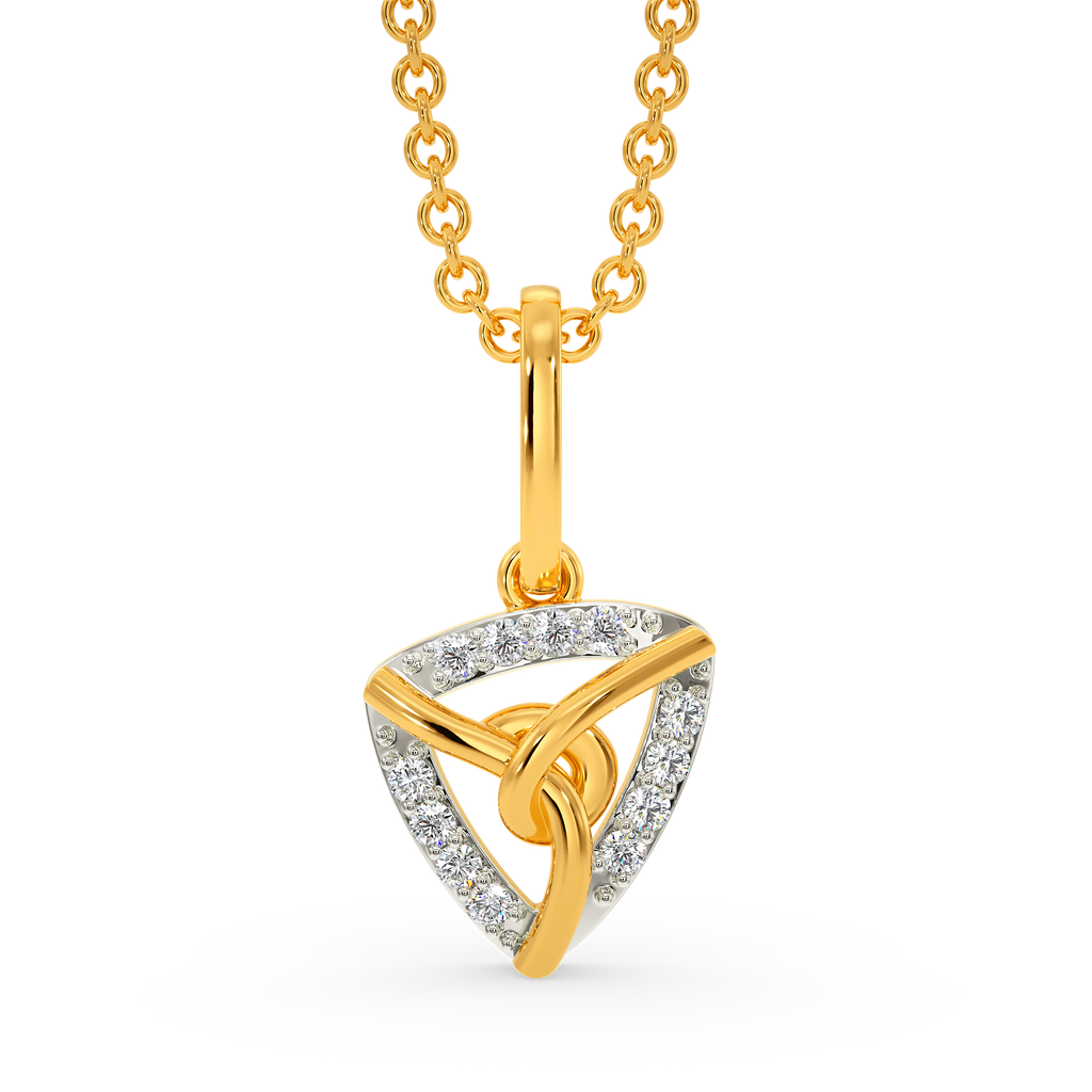 Knot Junction Diamond Pendants
