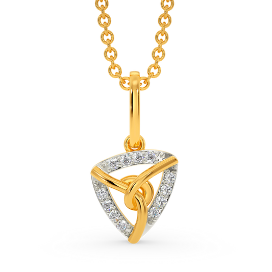 Knot Junction Diamond Pendants