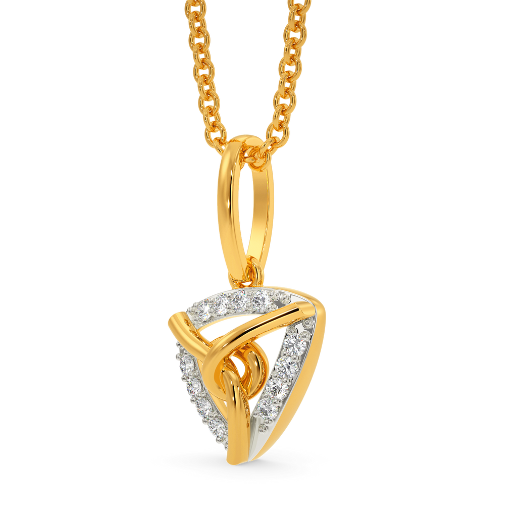 Knot Junction Diamond Pendants