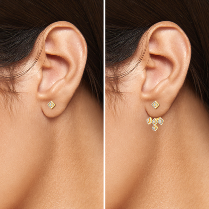 Net Speak Diamond Earrings