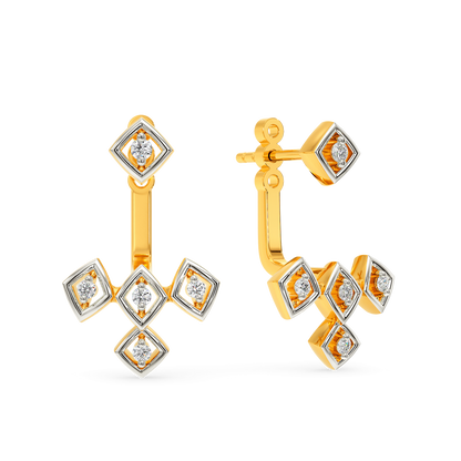 Net Speak Diamond Earrings
