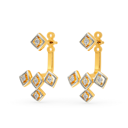 Net Speak Diamond Earrings