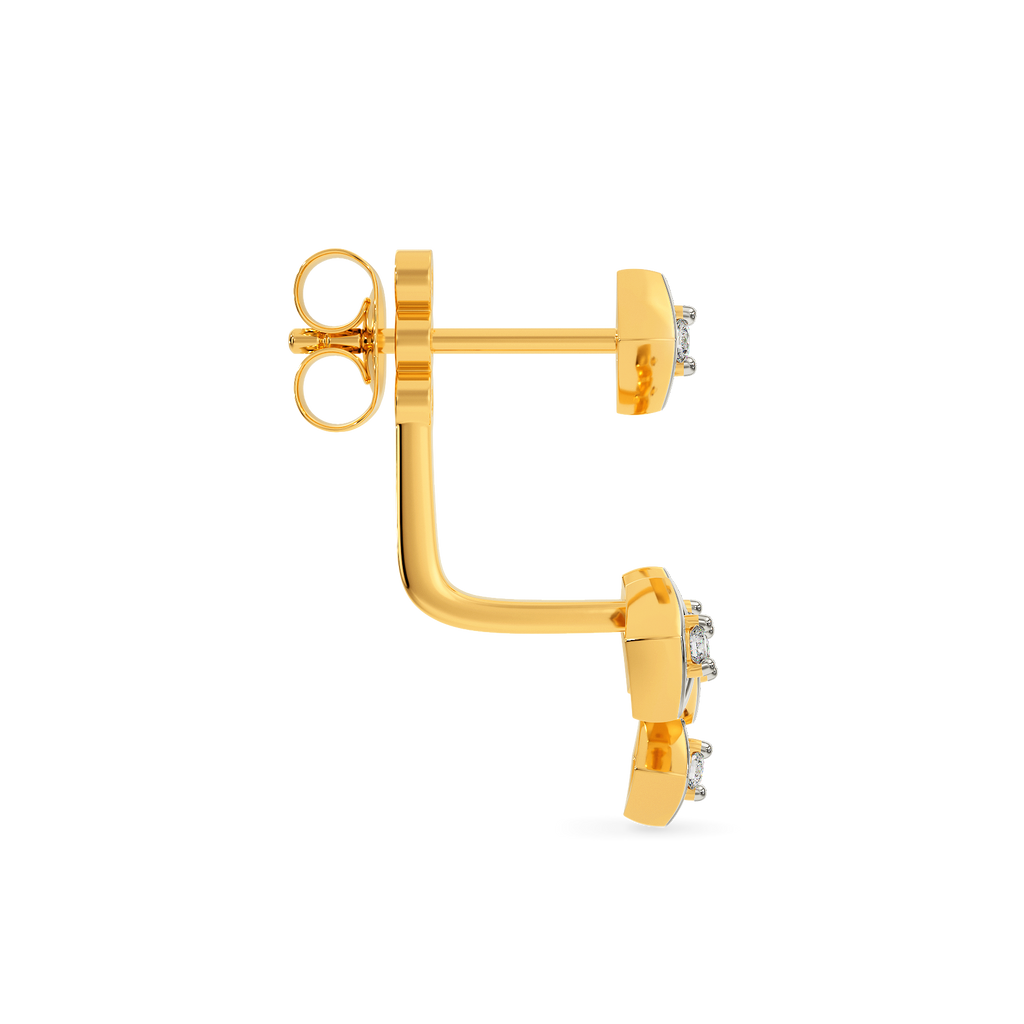 Net Speak Diamond Earrings
