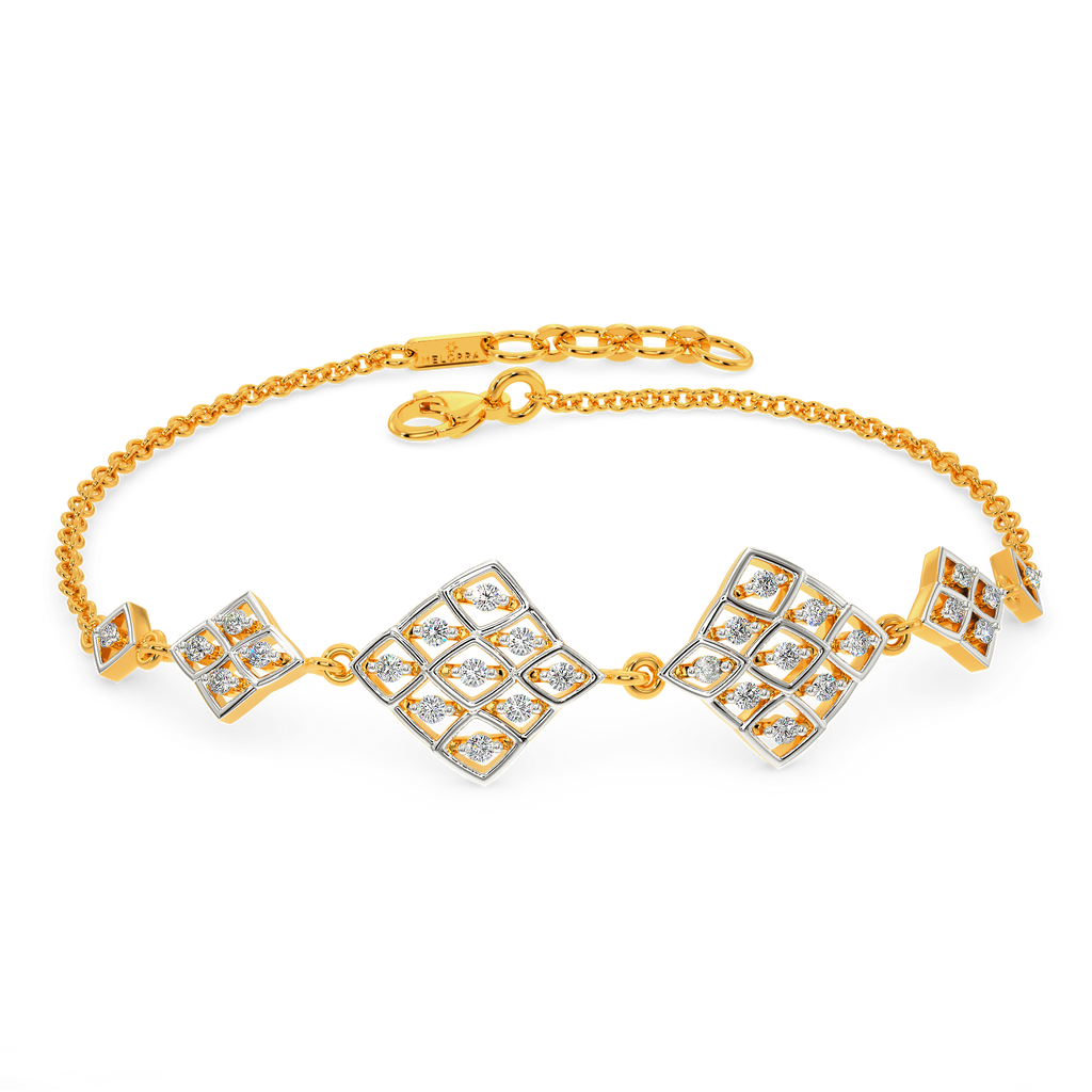 Neat Net Diamond Bracelets