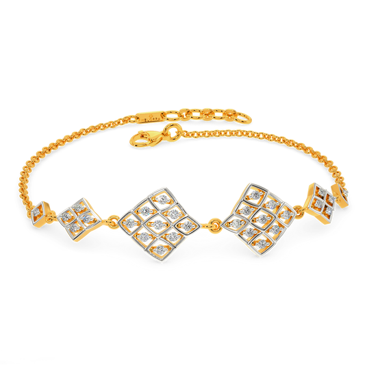 Neat Net Diamond Bracelets