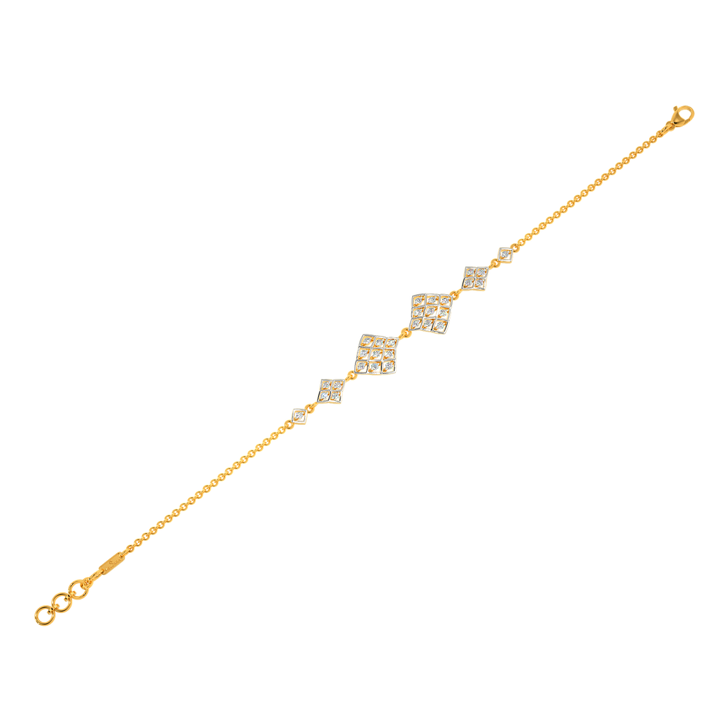 Neat Net Diamond Bracelets