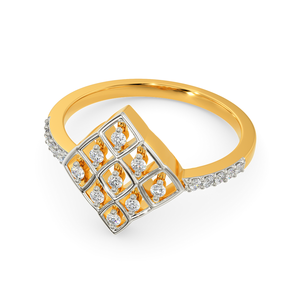 Neat Net Diamond Rings