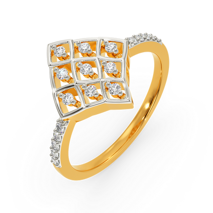 Neat Net Diamond Rings