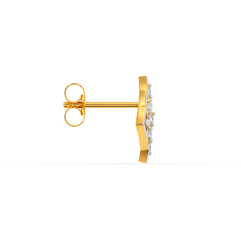 Neat Net Diamond Earrings