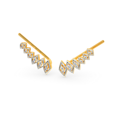 Net Spark Diamond Earrings