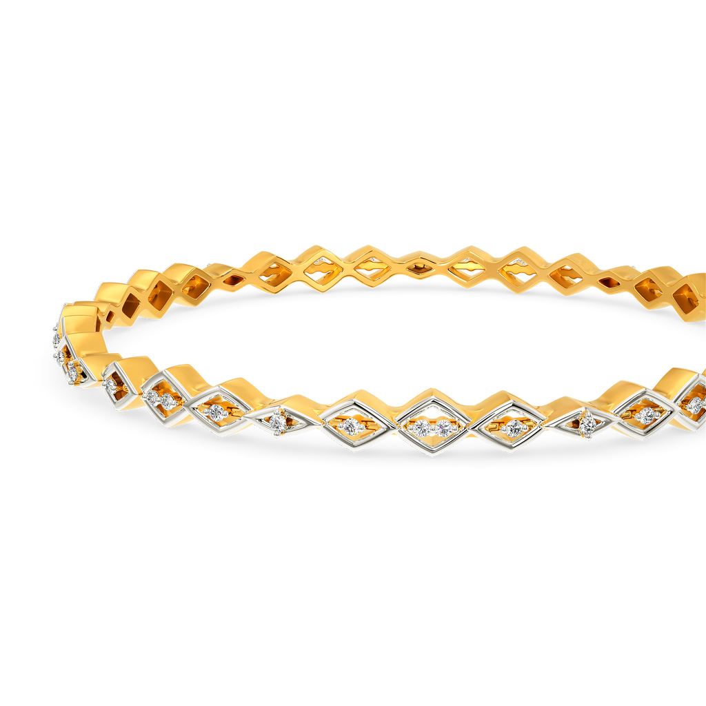 Veiled In Diamond Bangles