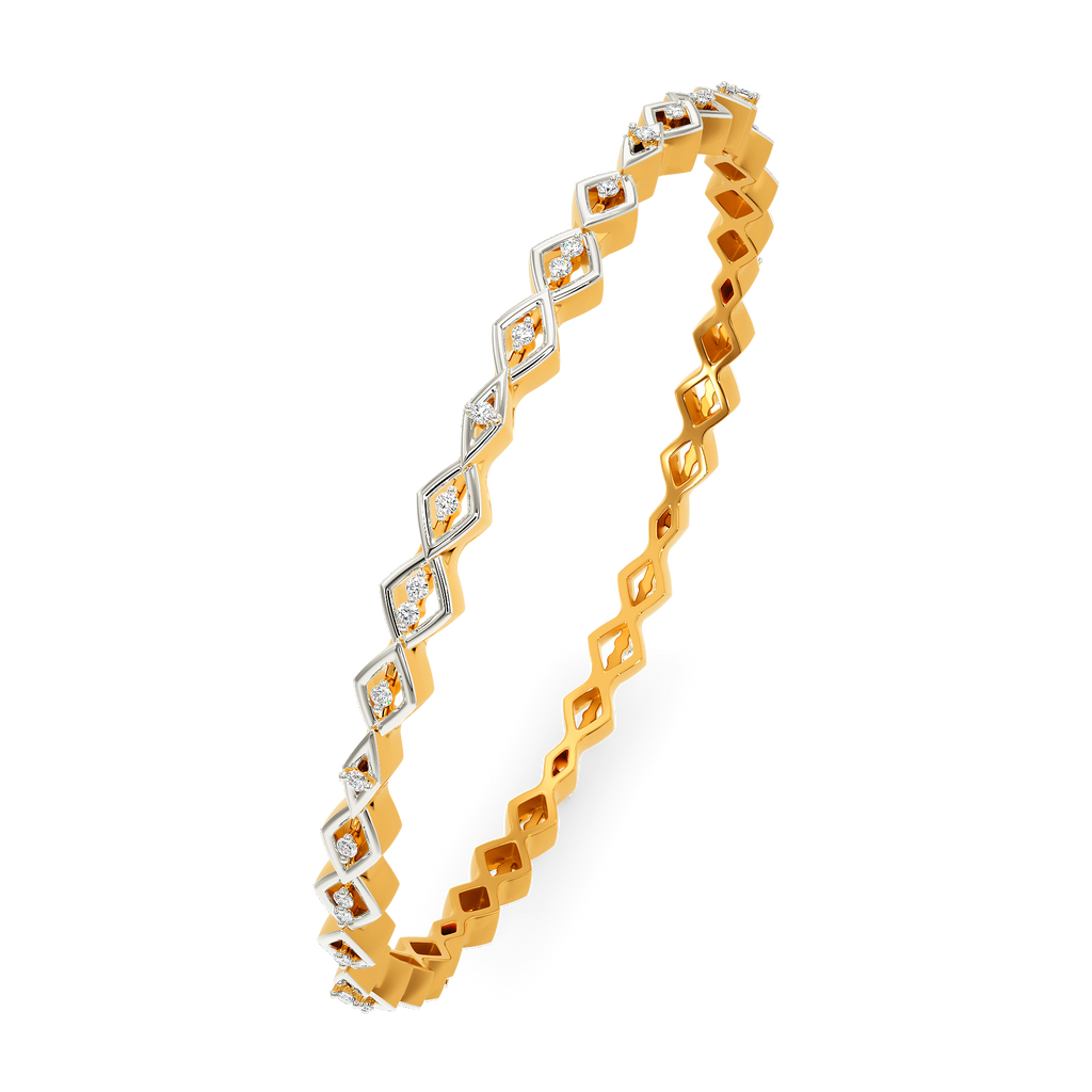 Veiled In Diamond Bangles