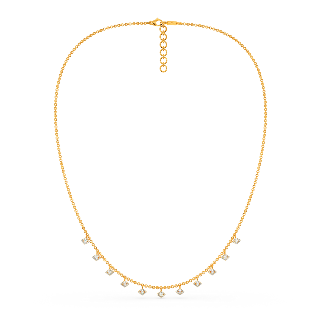 Net Around Diamond Necklaces