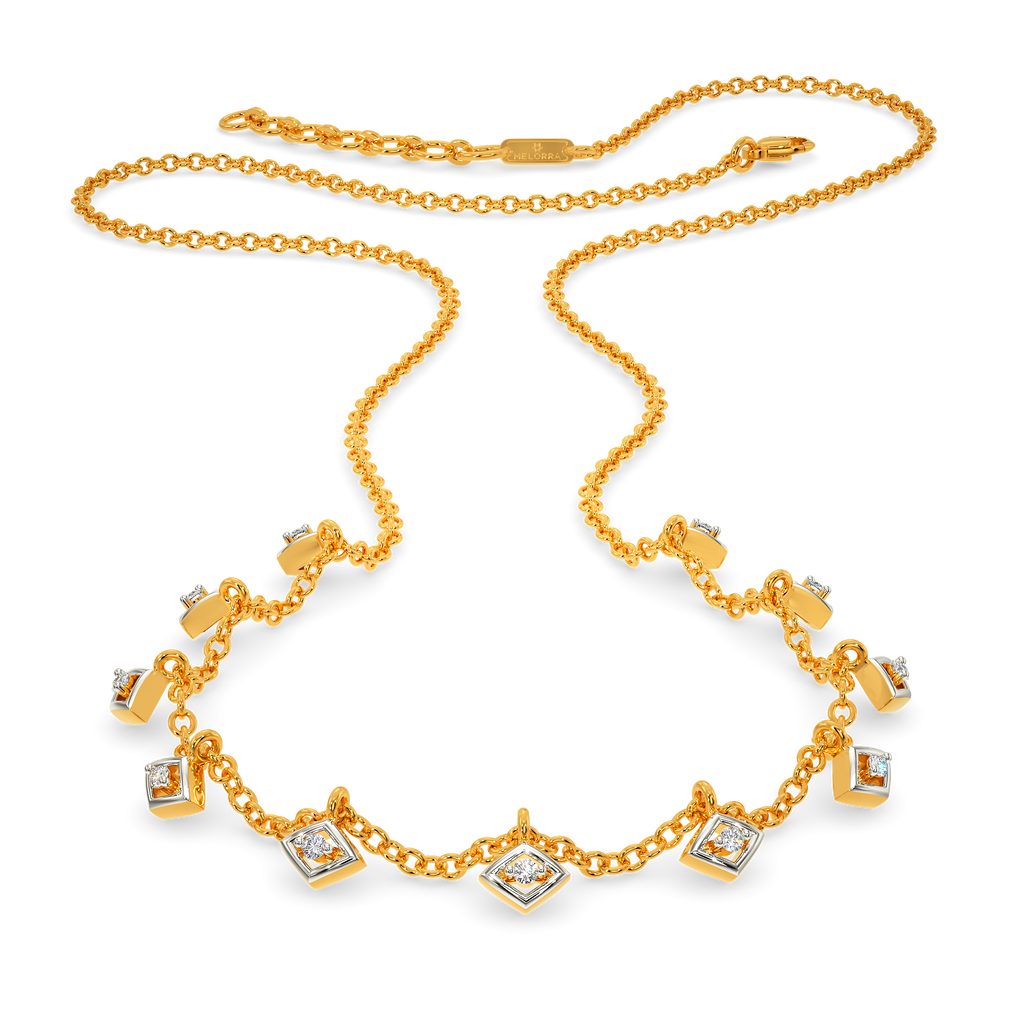 Net Around Diamond Necklaces