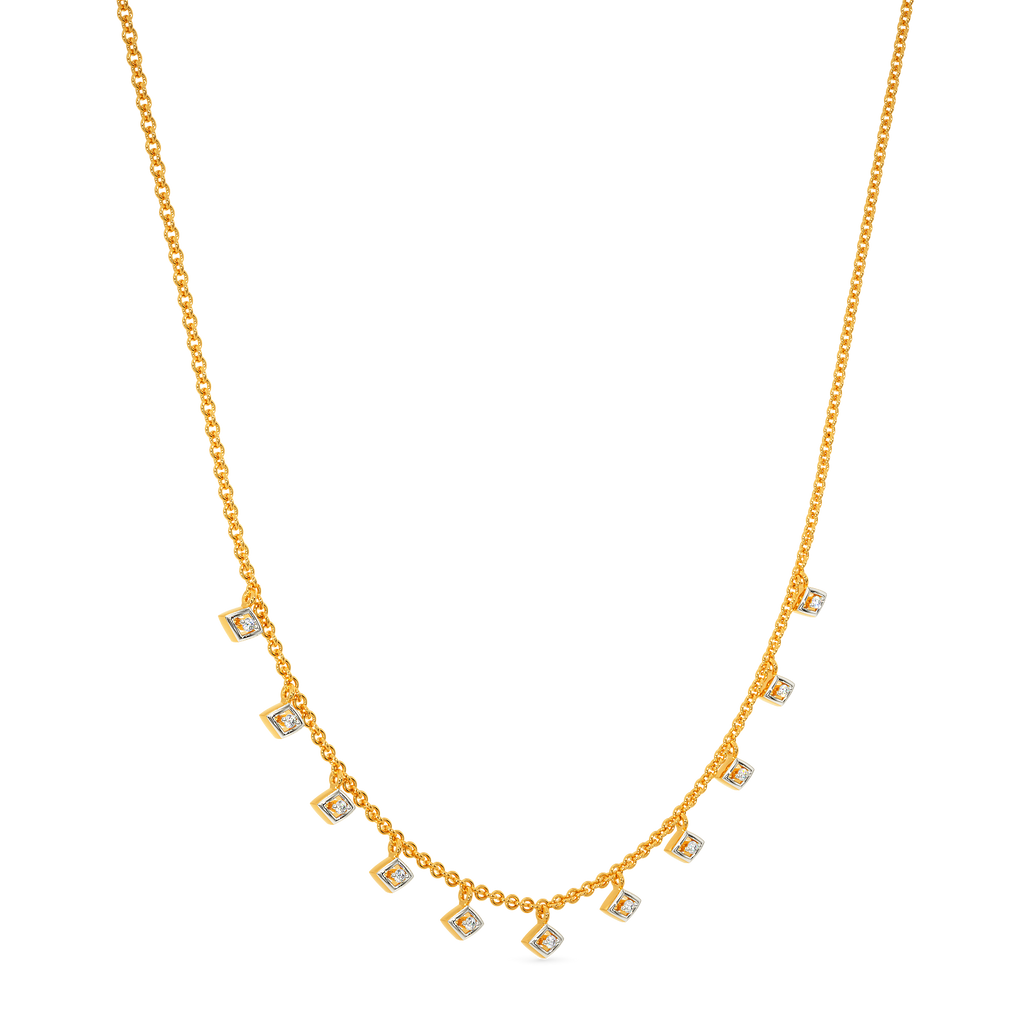Net Around Diamond Necklaces