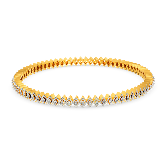 Net Around Diamond Bangles