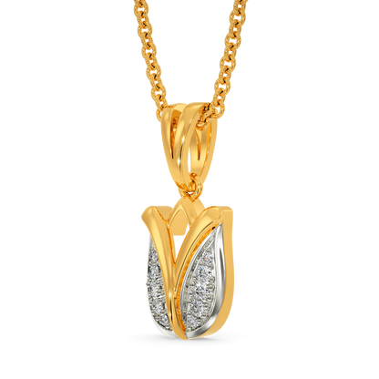Tulip Daze  Diamond Pendants